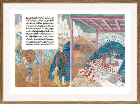 Ruth and Boaz together - Double spread