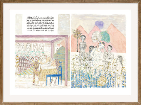 Comparing Naomi and Pharaoh's daughter - Double spread