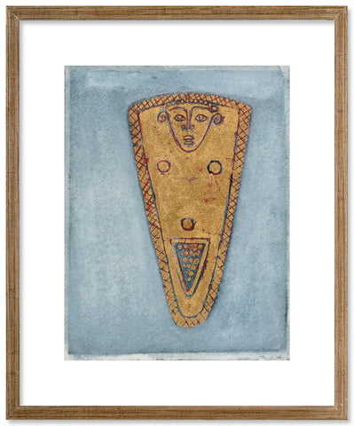 Female medallion - Preliminary drawing