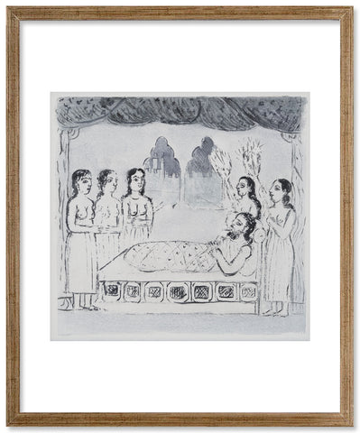 King Solomon's couch - Preliminary drawing